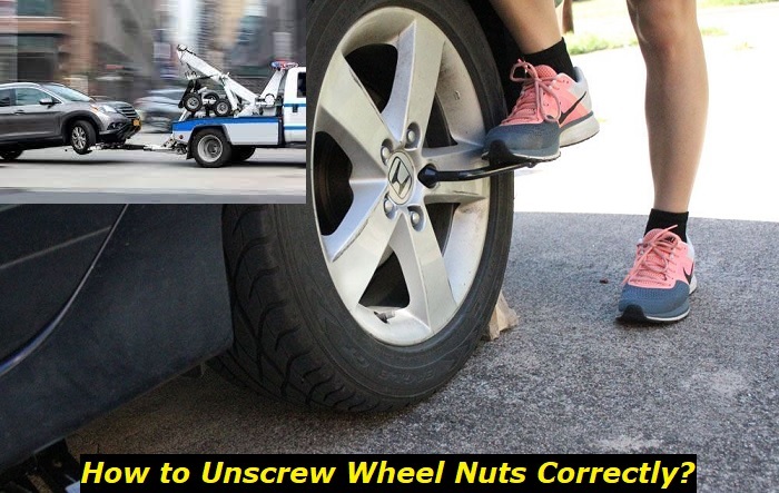 unscrew wheel nuts correctly